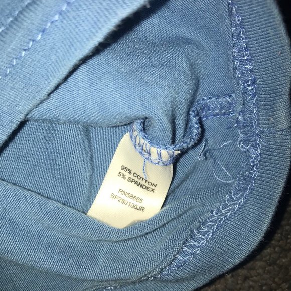 BP Small Blue Cotton Tank Crop Top - Picture 4 of 4